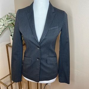 H&M Dark Gray Pinstripe Blazer - Size 4